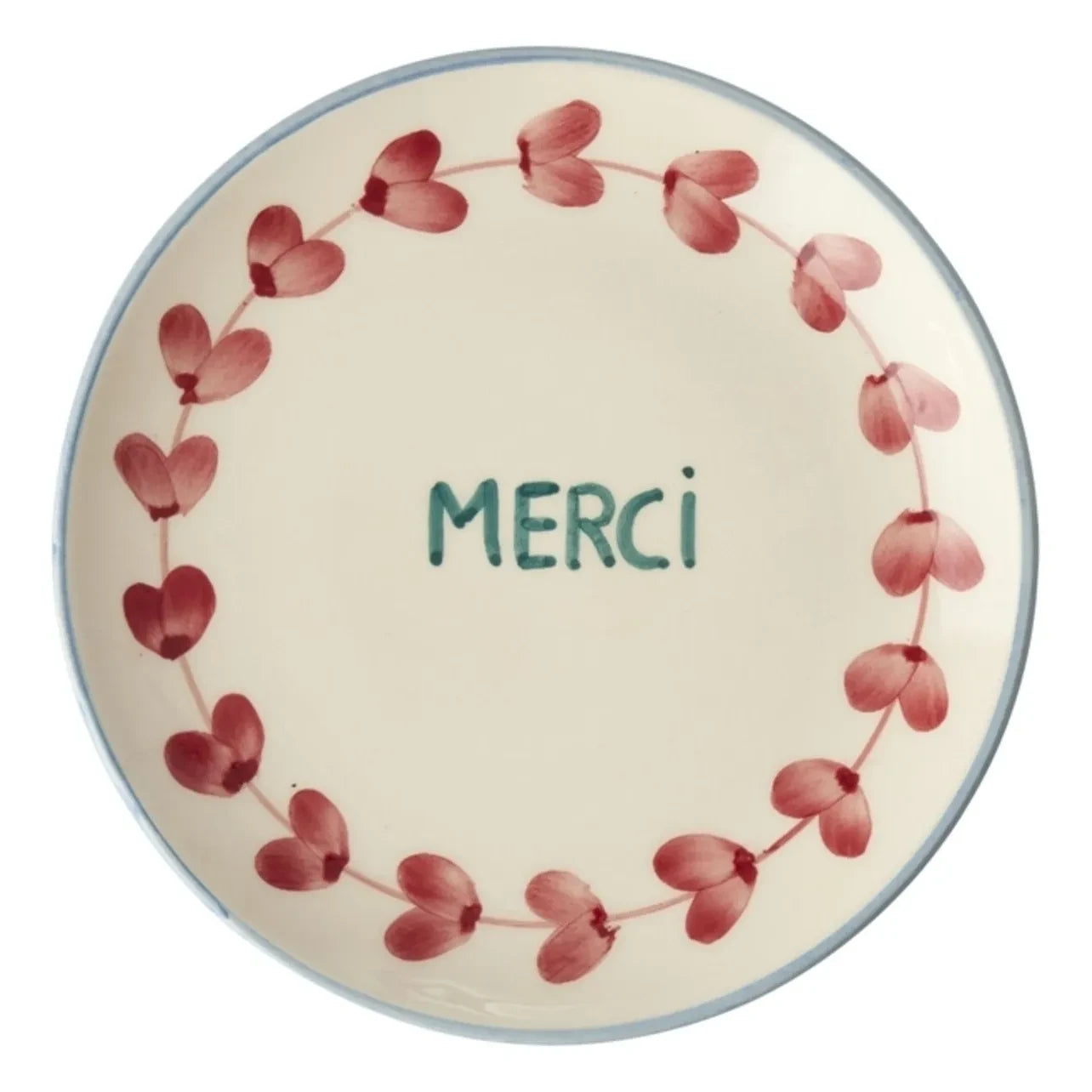 Rice - Plato de postre de cerámica Merci | Rosa