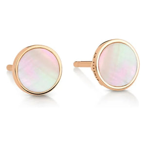 Ginette NY - Pendientes Disc Ever | Nácar de Perla Rosa