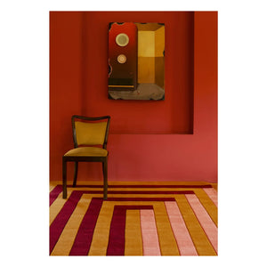 En capas - Alfombra de lana Labyrith, Tekla Evelina Severin | Coral