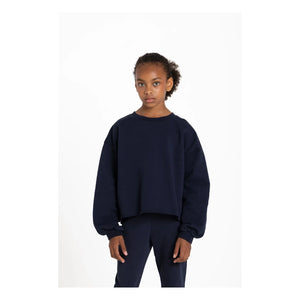 Sudadera de algodón orgánico Kensington para niños pequeños | Azul marino