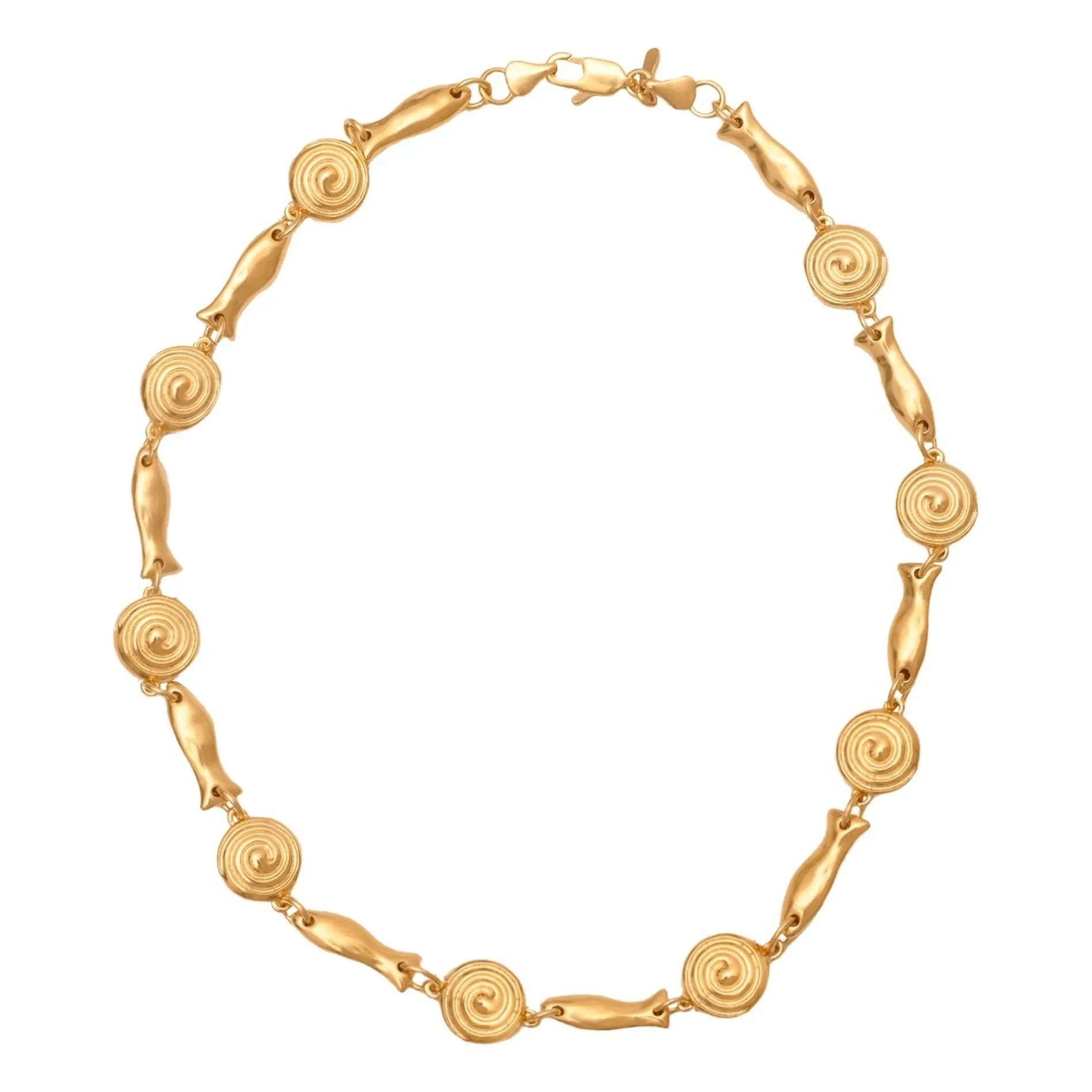 Alhaja - Collar de pescado | Oro