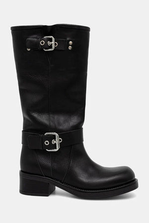 Botas de cuero para mujer a la altura de la rodilla Weekend Max Mara