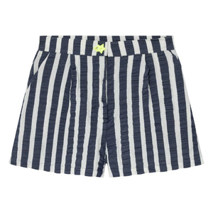 Dr. Bloom - Pantalones cortos a rayas con estrellas | Azul Marino