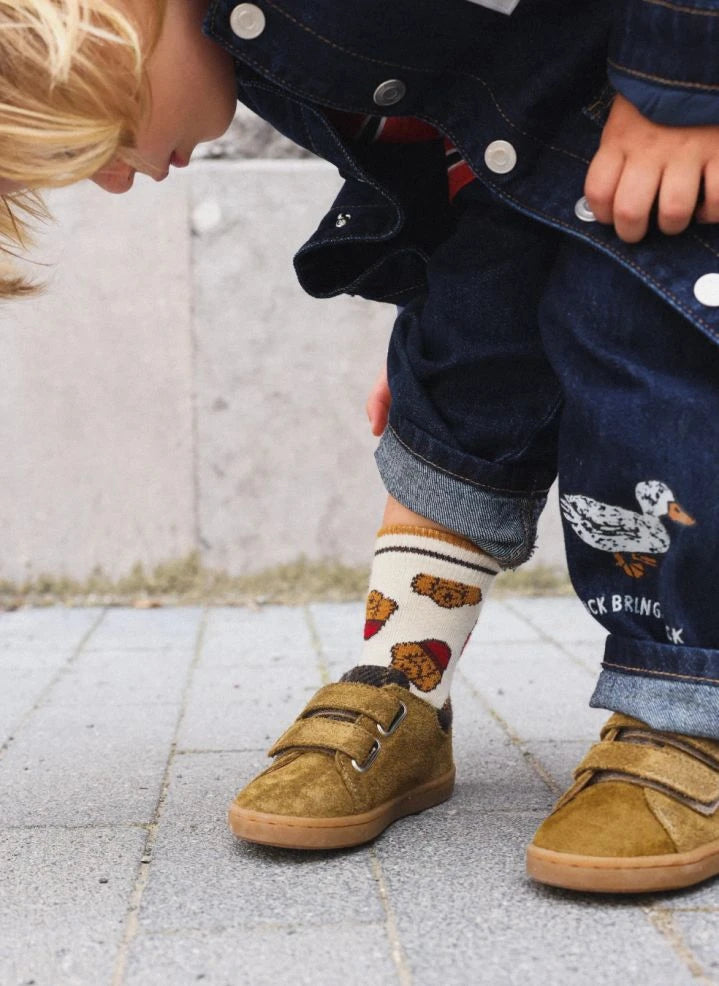 Lazare - Mahaut Zapatillas Tartan | Caqui marrón