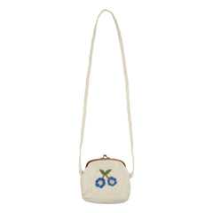 Emile et Ida - Bolso con flores de ganchillo | Crema