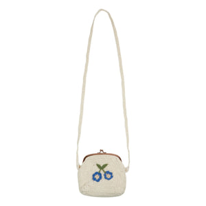 Emile et Ida - Bolso con flores de ganchillo | Crema