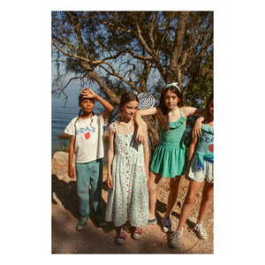 Piupiuchick - Pantalón corto de algodón orgánico con estampado floral | Blanco