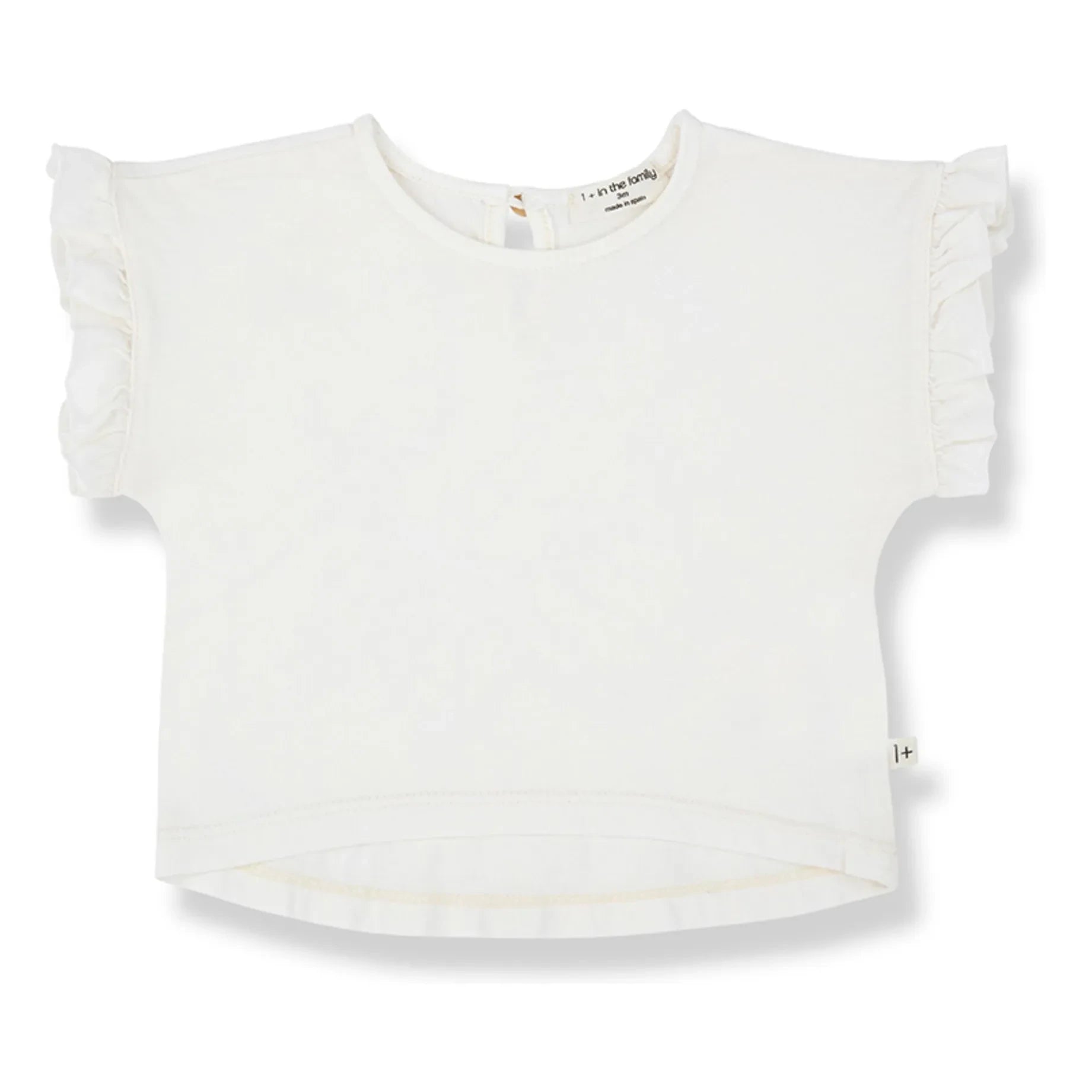 1+ in the family - Camiseta Volants Campanet | Blanco