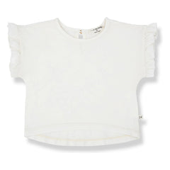 1+ in the family - Camiseta Volants Campanet | Blanco