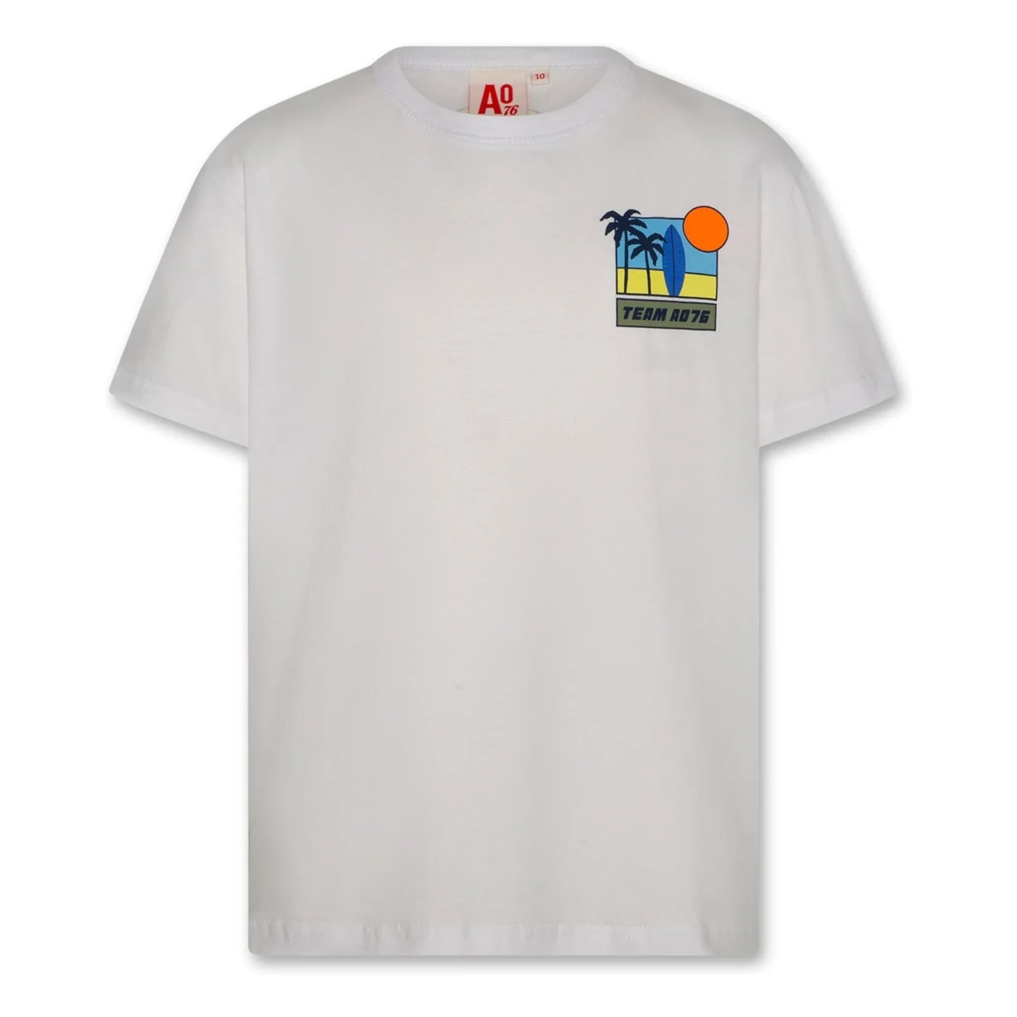 AO76 - Camiseta Mat Palms Algodón reciclado | Blanco