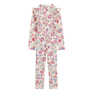Louise Misha - Bañador Linette Fleurie Fibras Recicladas | Crema