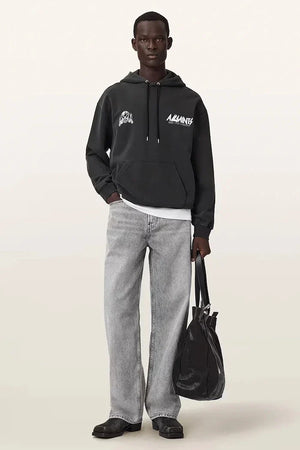 Sudadera con capucha de algodón para hombre AllSaints CHROMIUM