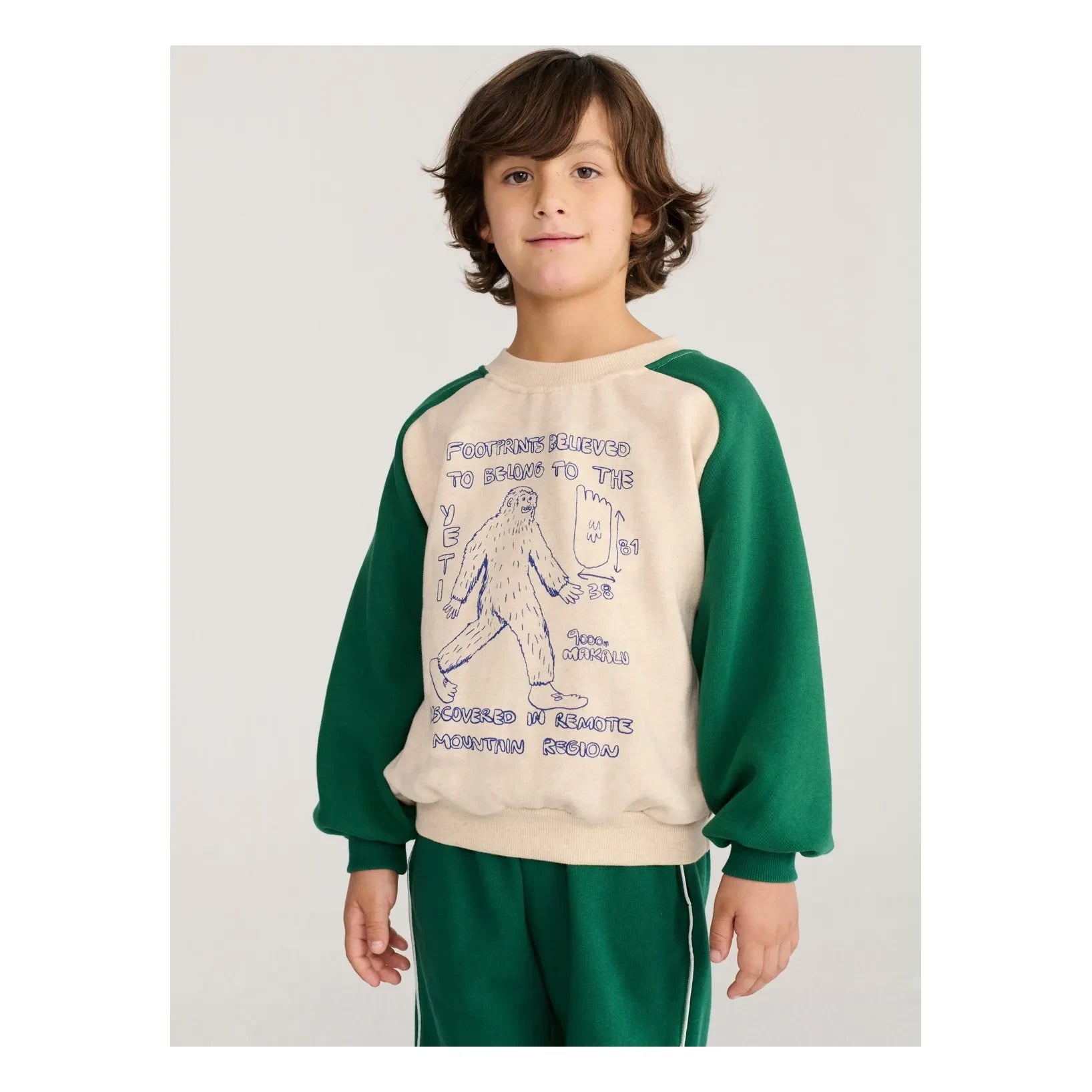 Bobo Choses - Sudadera Yeti de algodón orgánico | Crudo