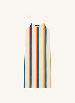 The Animals Observatory - Vestido a Rayas Hummingbird | Blanco