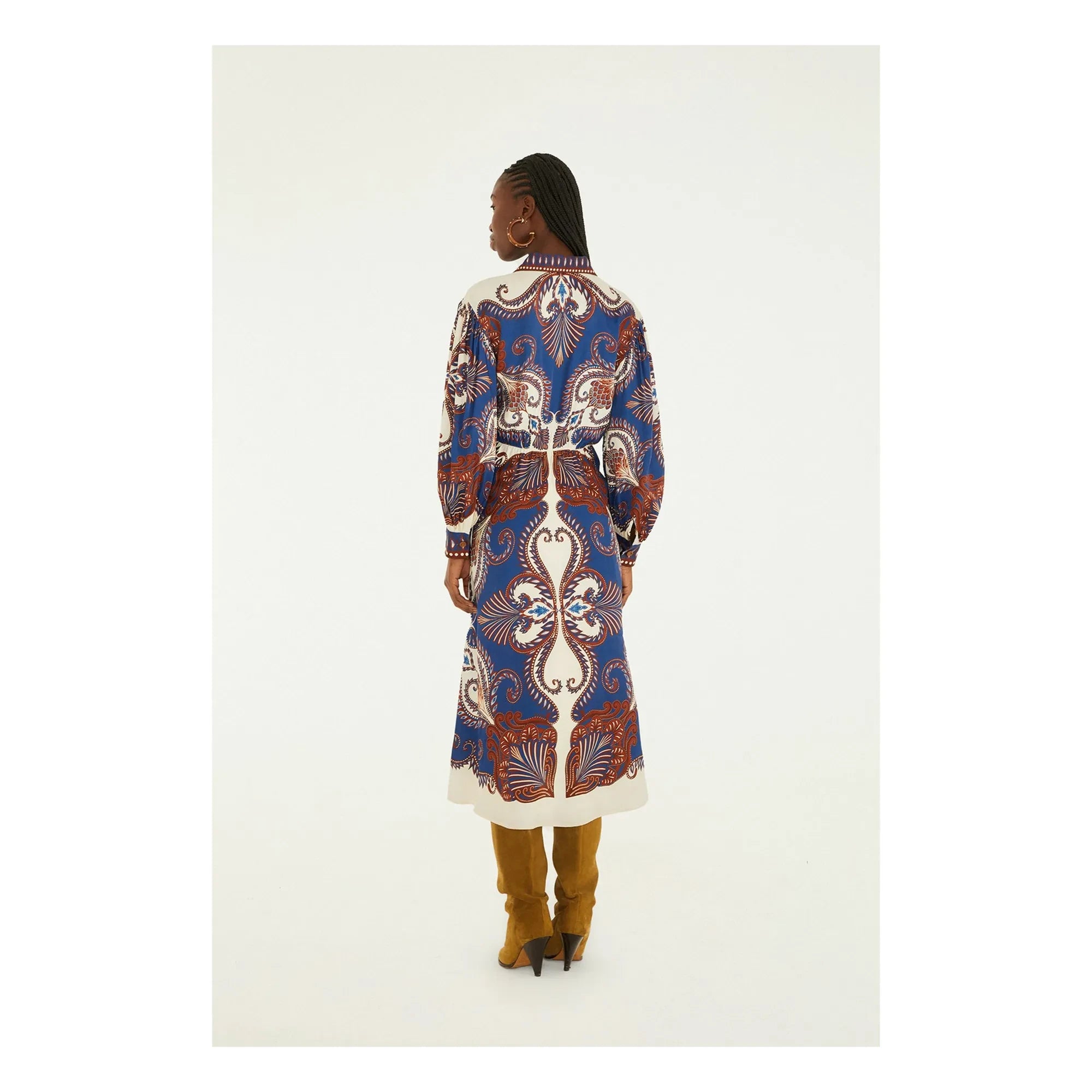 Farm Rio - Vestido arabesco | Azul