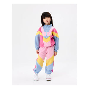 Goldie + Ace - Renk Bloklu Polar Sweatshirt | Mavi