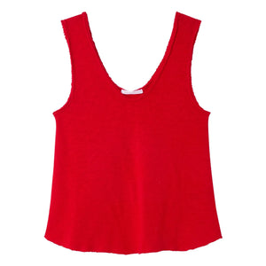 American Vintage - Top de tirantes de algodón Sonoma | Rojo tomate