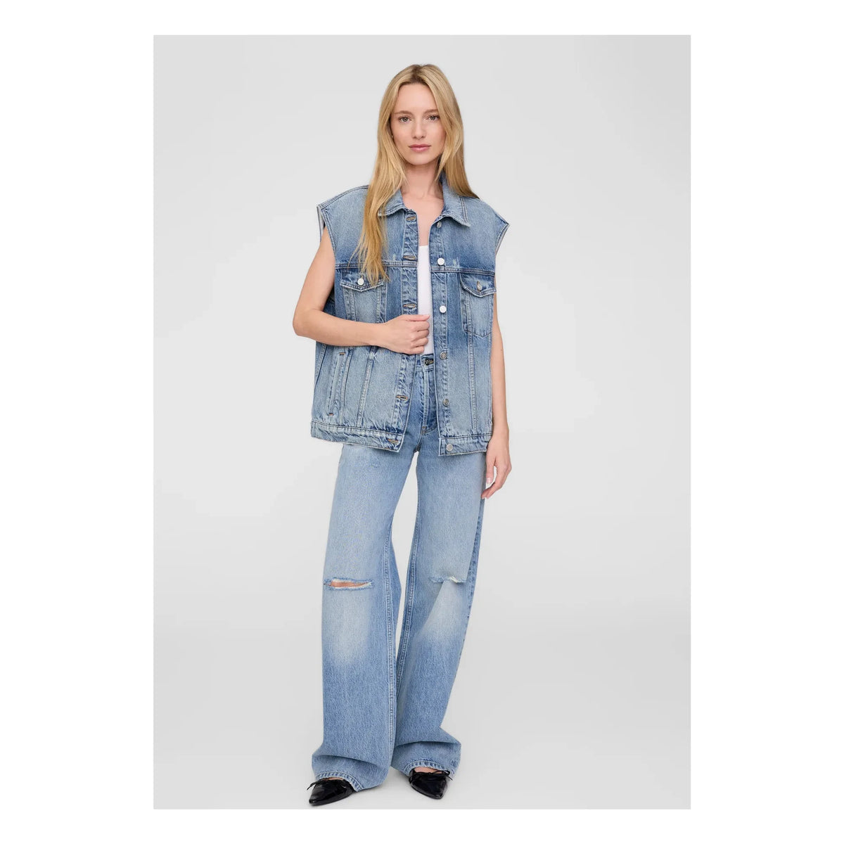 Anine Bing - Chaqueta sin mangas Rory | Denim