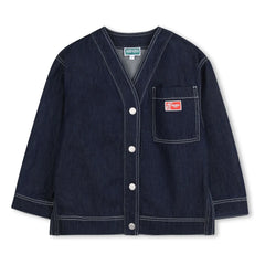 Kenzo - Chaqueta vaquera con cuello de pico Kenzo Garden | Azul oscuro
