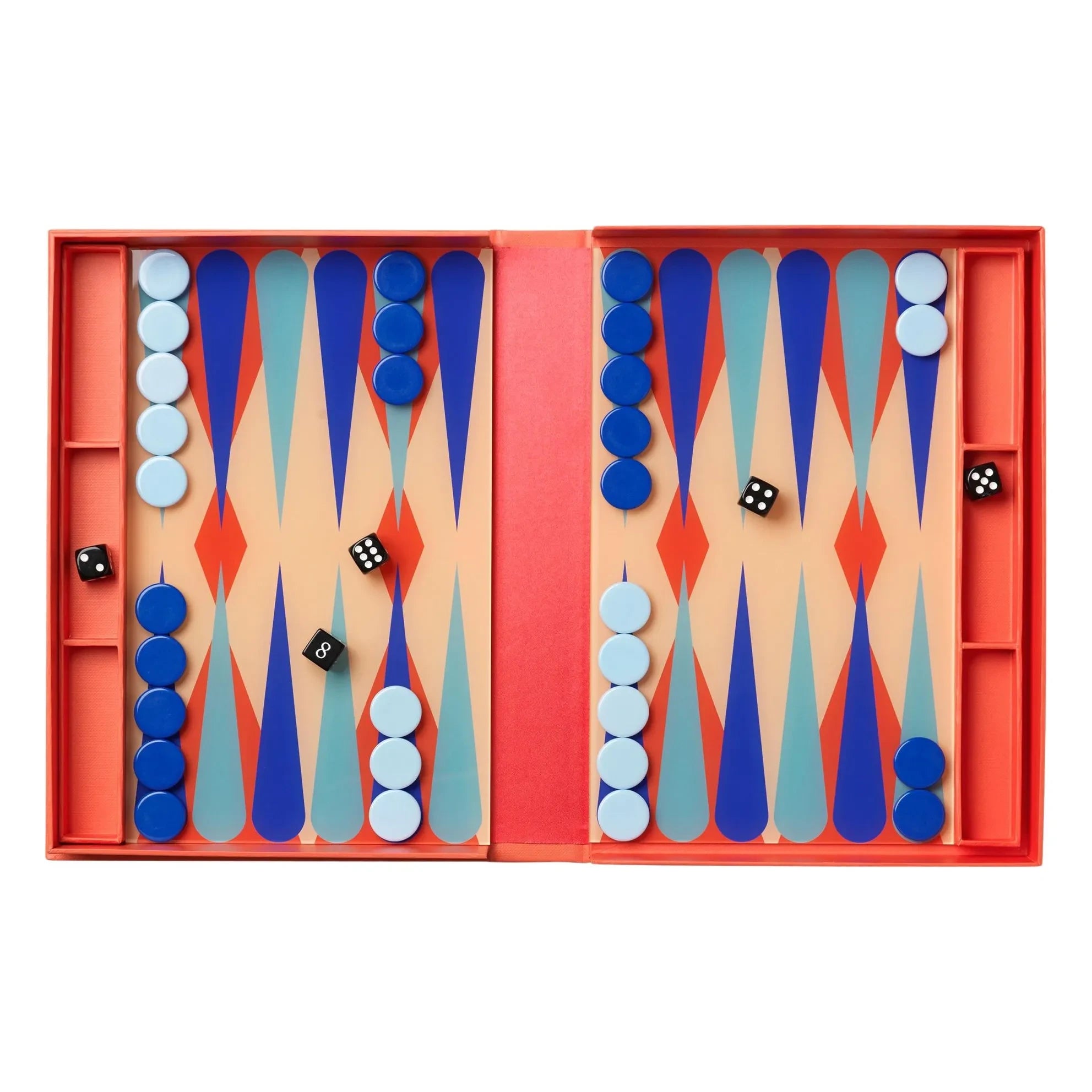 PrintWorks - Juego de backgammon | Rojo