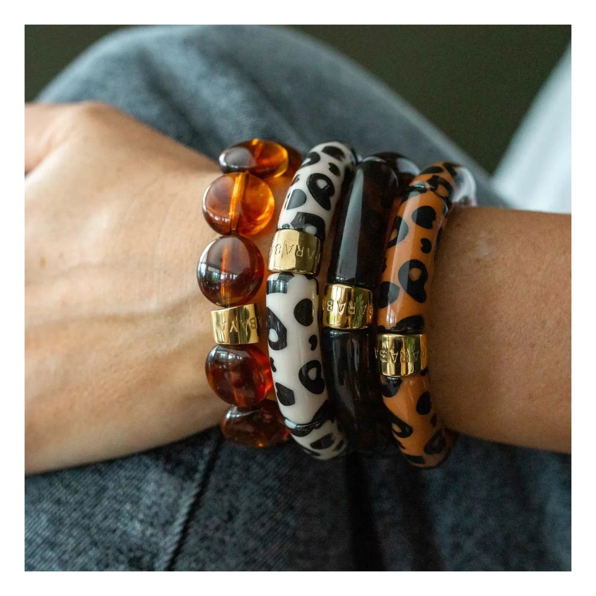 Parabaya - Pulsera Graou 3 | Marrón
