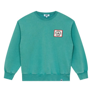 Hundred Pieces - Sudadera de algodón orgánico Ryde Wheelers | Verde esmeralda