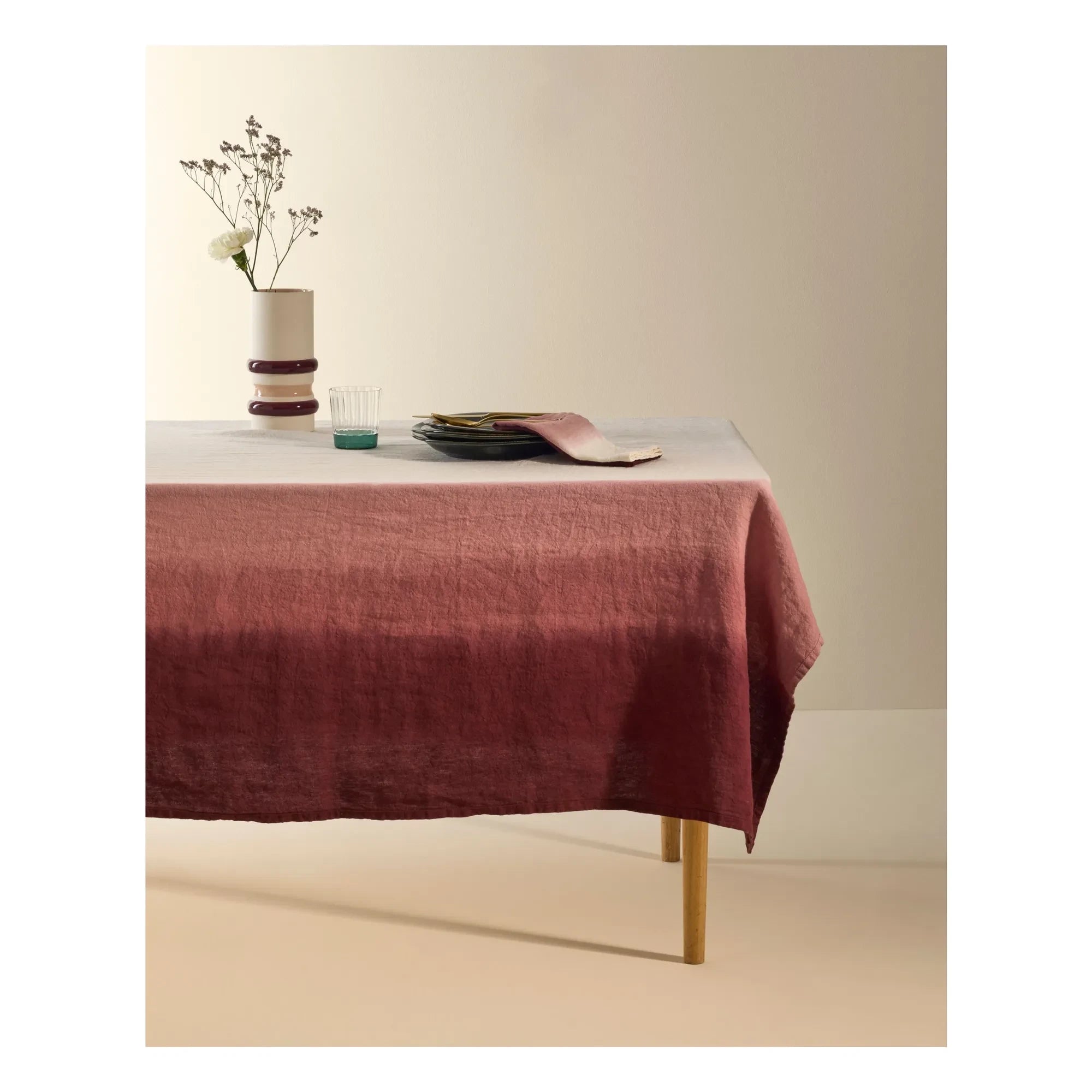 Maison Sarah Lavoine - Cortina Dip Dye | Rojo carmín