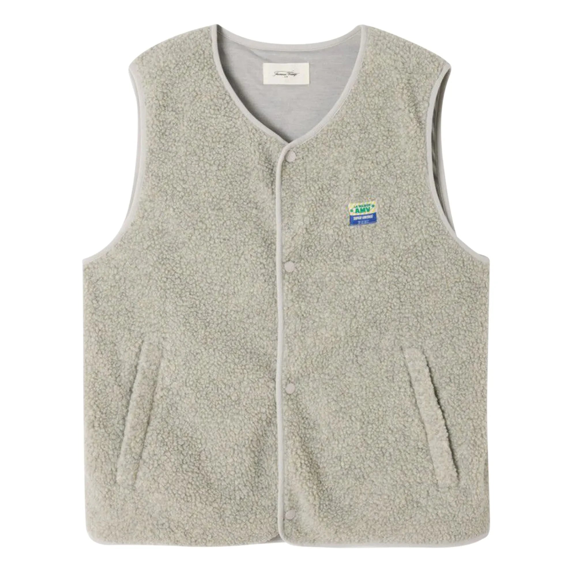 American Vintage - Chaleco sin mangas Hoktown Fibras recicladas | Gris jaspeado