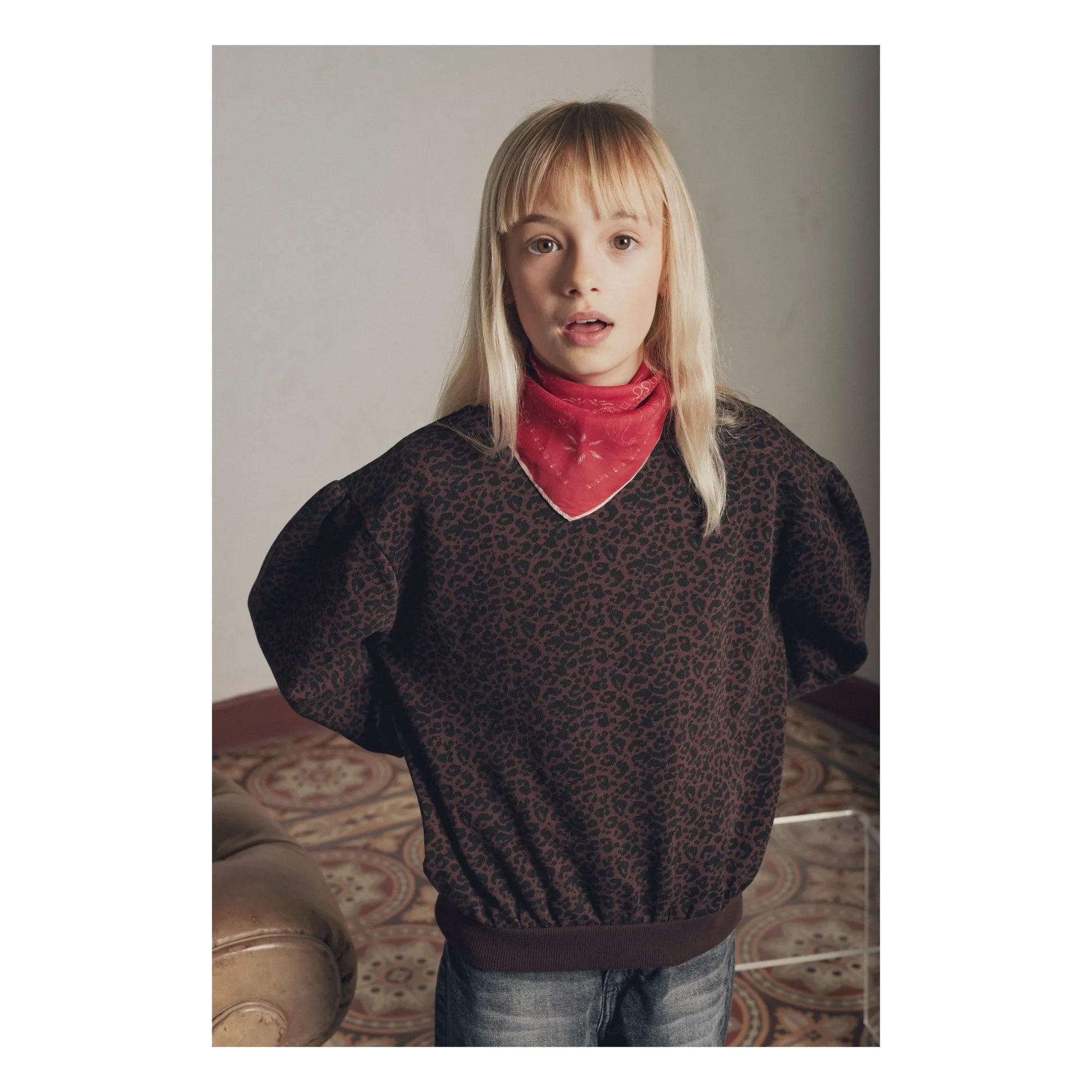 Marlot Paris - Sudadera Leopard Bueno | Marrón