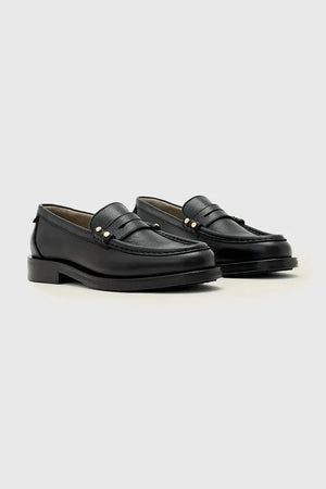 Mocasines de piel con tachuelas Bloom de AllSaints para mujer