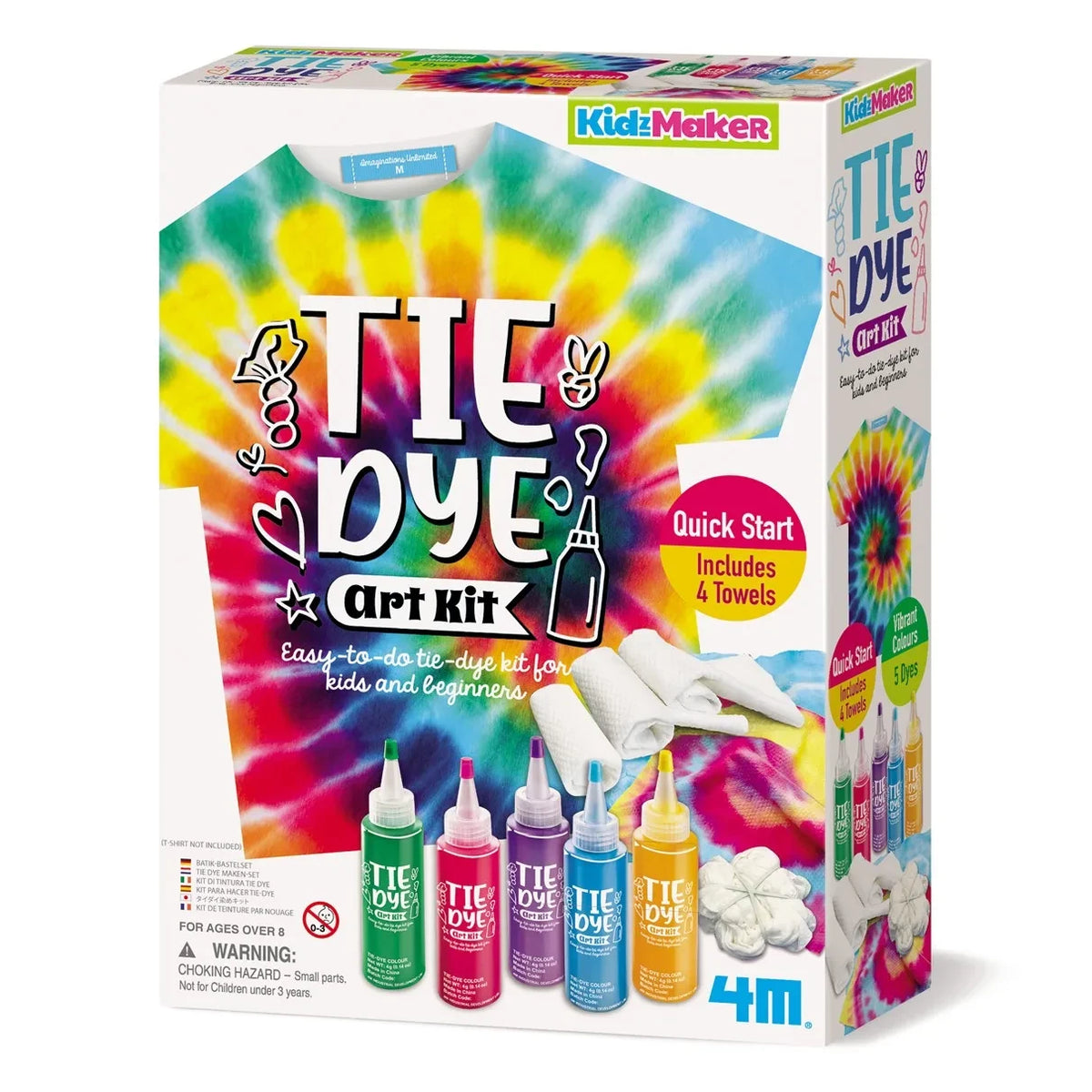 4M - Kit de Camisetas Tie-Dye