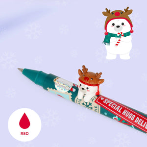 Legami - Set de 2 Bolígrafos con Adornos de Animales - Jingle All Way