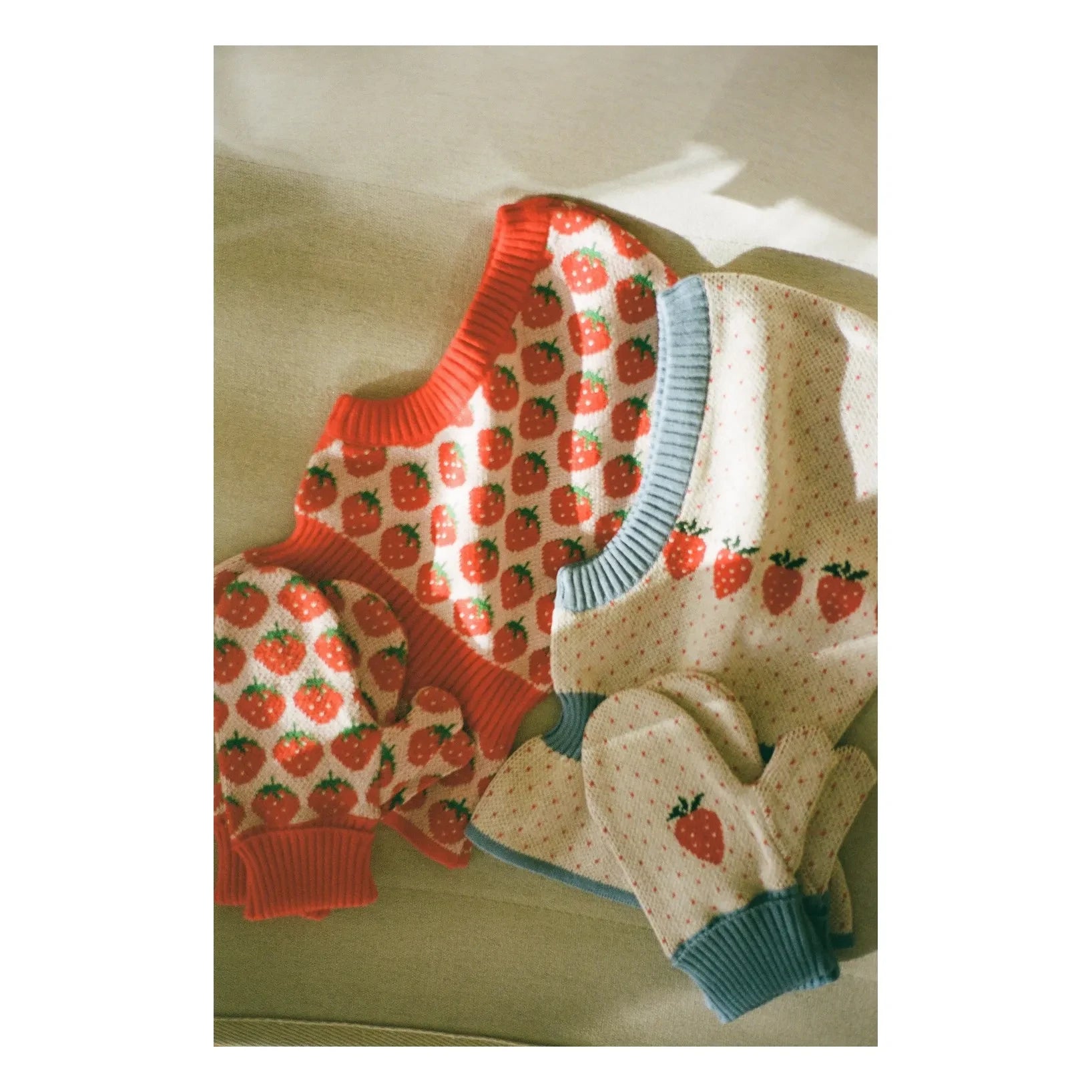 Flöss - Louise Pois Guantes sin Dedos | Crema