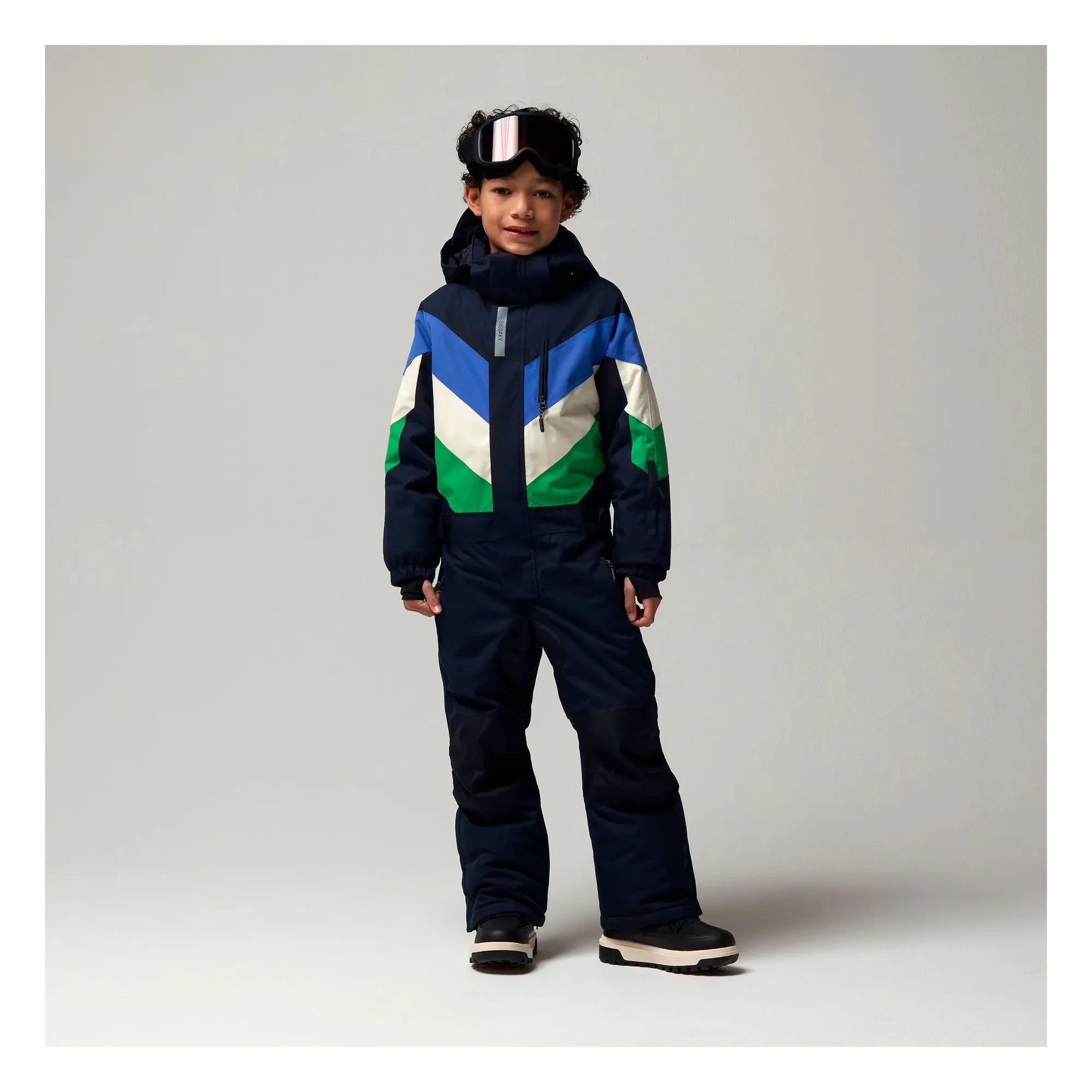 Gosoaky - Mono de esquí impermeable Lazy Lama | Azul marino