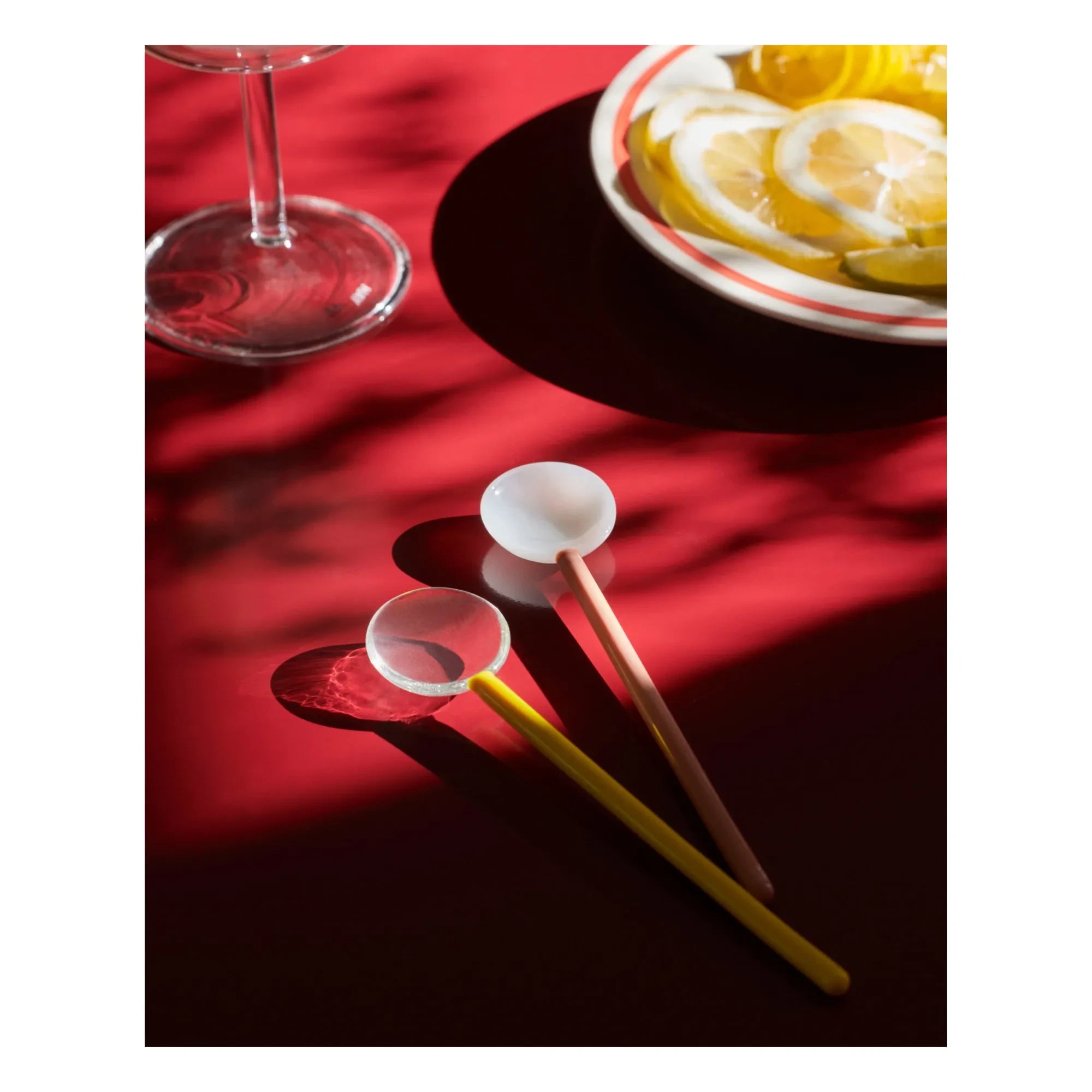 Hay - Cucharas de borosilicato - Juego de 2 | Amarillo