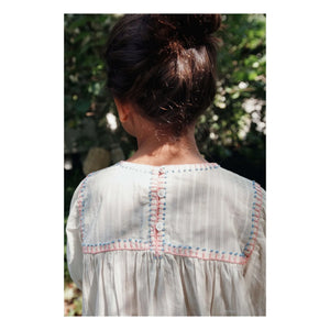 Emile et Ida - Blusa bordada | Crema