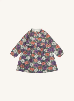 Studio Bohème - Vestido de flores Vermont, algodón orgánico | Morado