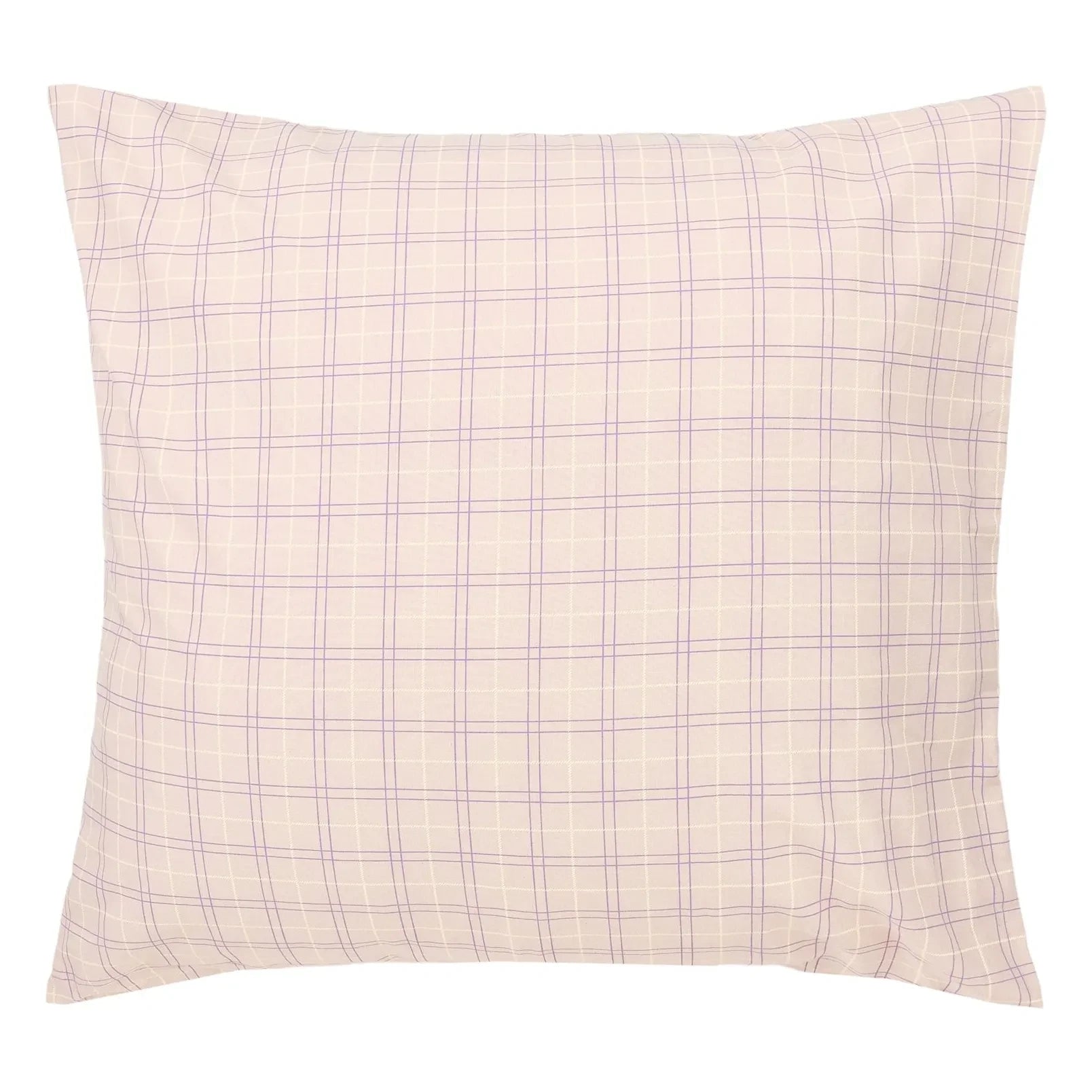 Nobodinoz - Funda de almohada con estampado a cuadros Sheldon | Rosa
