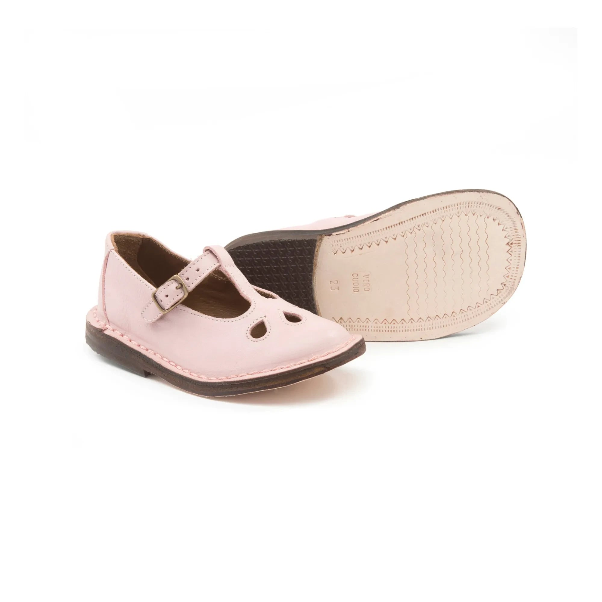 Pèpè - Zapatos de tacón con puntera detallada | Rosa