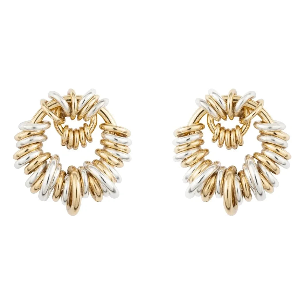 Sigal - Aretes de clic | Oro/Plata