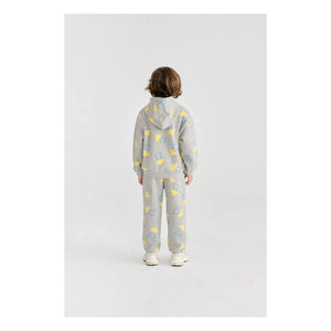 Bobo Choses - Sudadera con Capucha Saucer de Algodón Orgánico | Gris Jaspeado