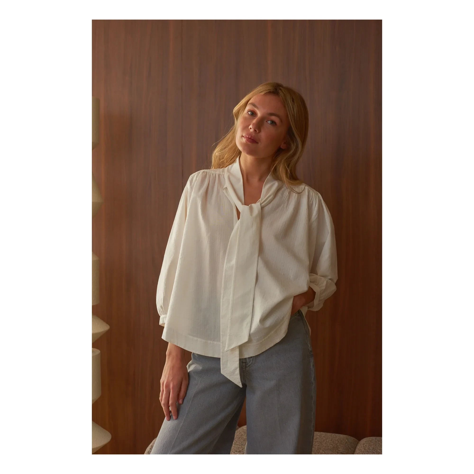 Marlot Paris - Blusa Clera - Colección de mujer | Blanco roto