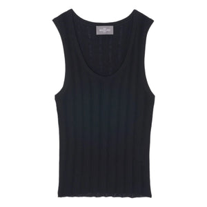 Bompard - Camiseta de tirantes acanalada | Negro