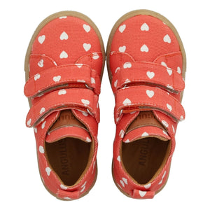 Angulus - Zapatillas deportivas Mini Hearts Double Scratch | Rojo