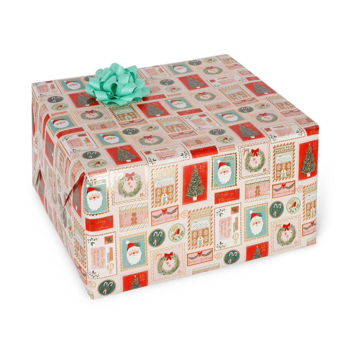 Legami - Papel de Regalo de Navidad Sellos de Navidad - Rollo de 200 x 70 cm