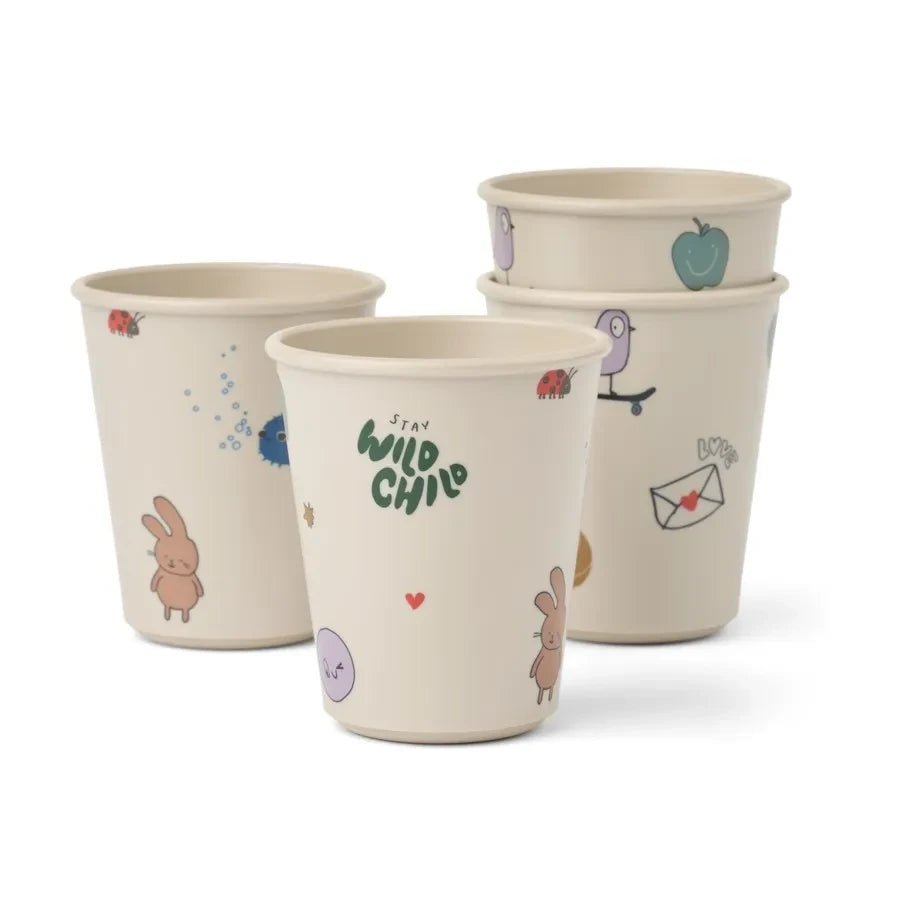 Liewood - Vasos Lana - Set de 4 | Tamtam/Sandy