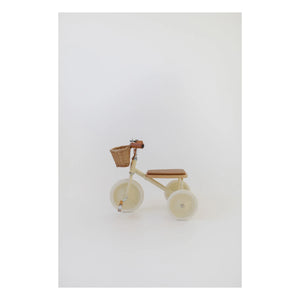 Banwood - Triciclo de metal y madera | Crema
