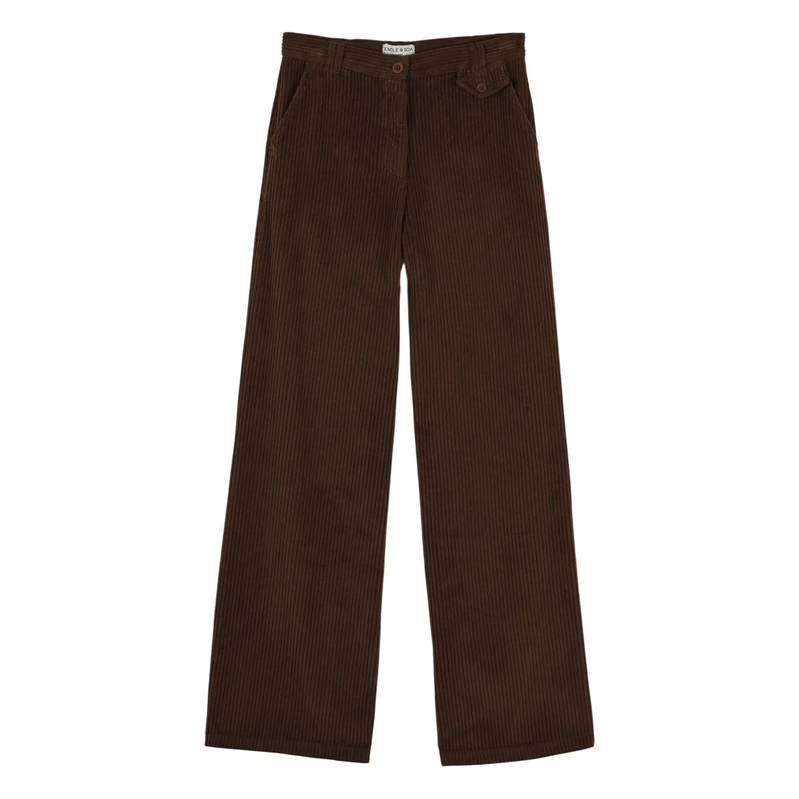 Emile et Ida - Pantalones de terciopelo Edgar | Ébano