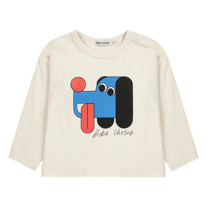 Bobo Choses - Camiseta Perro de Algodón Orgánico | Crudo