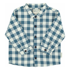 Piupiuchick - Camisa de cuadros de algodón orgánico | Azul